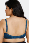 Zivame True Curv Beautiful Basics Single Layered Non Wired Full Coverage Minimiser Bra - Gibraltar Sea — thumbnail 2